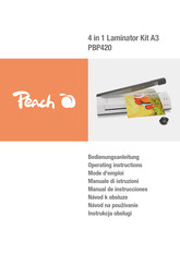 Peach PBP420 Bedienungsanleitung