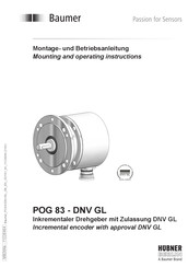 Baumer POG 83 Montage- Und Betriebsanleitung