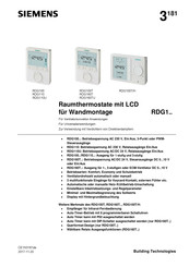 Siemens RDG100 Handbücher | ManualsLib