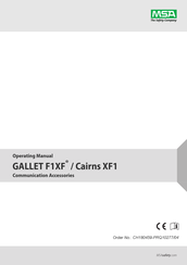 MSA Gallet F1 XF Handbuch