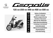 PEUGEOT SCOOTERS Geopolis 400 cc Bedienungsanleitung
