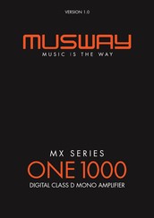 Musway ONE600 Installation