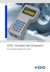 VDO CTCII Programmieranleitung