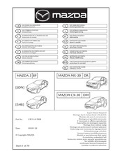 Mazda 101388 Einbauanleitung