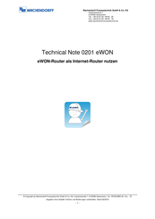 Wachendorff eWON COSY 141 Serie Technical Information