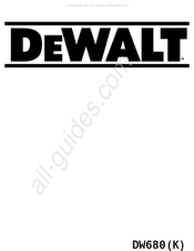 DeWalt DW680 Bedienungsanleitung