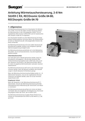 Swegon SILVER C RX 035-070 Anleitung