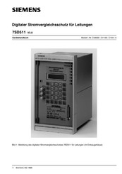 Siemens 7SD511 Gerätehandbuch