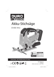 Duro Pro D-ASS 18 Li Originalbetriebsanleitung