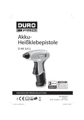 Duro Pro D-AK 3,6 Li Originalbetriebsanleitung
