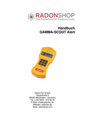 RadonTec GAMMA-SCOUT Alert Handbuch