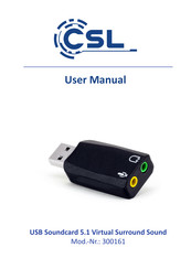 CSL 300161 Benutzerhandbuch