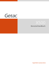 Getac X500 G3 Benutzerhandbuch