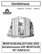 Arrow Storage Products NW54 Montageanleitung