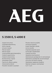 AEG S 2500 E Originalbetriebsanleitung