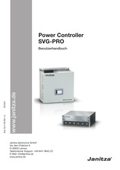 janitza SVG-PRO-LCD R 400 V 100 kvar Benutzerhandbuch