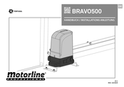 Motorline professional BRAVO500 Handbuch / Installations Anleitung