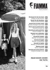 Fiamma REAR DOOR COVER VW T6 Montage- Und Gebrauchsanleitung