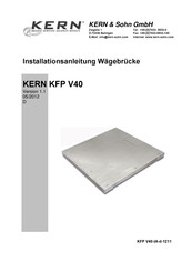 KERN KFP V40 Installationsanleitung