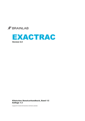 Brainlab EXACTRAC Version 6.0 Benutzerhandbuch