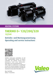 Valeo THERMO E+ 120 Betriebs- Und Wartungsanweisung