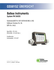 Balboa Instruments GS501SZ Handbuch