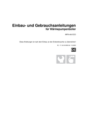 Austria Email WPA 450 ECO Einbau- Und Gebrauchsanleitungen