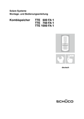 Schüco TTE 1000 FA 1 Montage- Und Bedienungsanleitung
