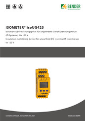 Bender ISOMETER isoUG425 Kurzanleitung