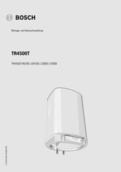 Bosch TR4500T Serie Montage- Und Gebrauchsanleitung