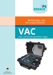 DEHACO VAC-4C Bedienungs- Und Wartungshandbuch