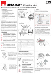 B.e.g. LUXOMAT PD2-M-DALI/DSI Montage- Und Bedienungsanleitung