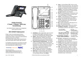 NEC ITK-8LCX Kurzanleitung