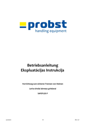 probst SAFEFLEX SF Betriebsanleitung