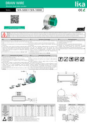 Lika DRAW WIRE SFA-5000 Serie Anleitung