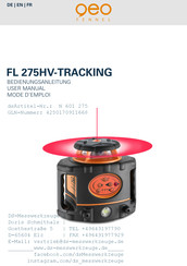 Geo-Fennel FL 275HV-TRACKING Bedienungsanleitung