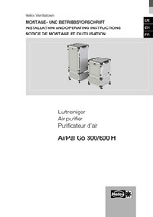 Helios AirPal Go 600 H Montage- Und Betriebsvorschrift