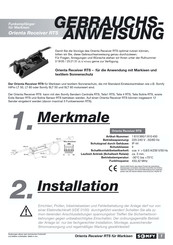SOMFY Orienta Receiver RTS Gebrauchsanweisung