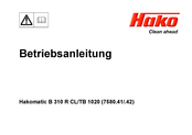 HAKO matic B 310 R CL/TB 1020 Betriebsanleitung