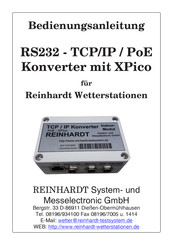 Reinhardt RS232 Bedienungsanleitung