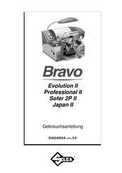 Silca Bravo Professional II Gebrauchsanleitung