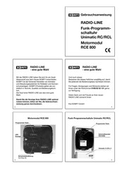 Somfy RADIO-LINE Unimatic RC Gebrauchsanweisung