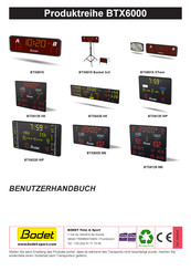 Bodet BTX6000 Serie Benutzerhandbuch