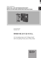 Helios WHSH HE 24V Montage- Und Betriebsvorschrift