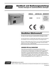 L.B. White Guardian AD100 Handbuch Und Bedienungsanleitung