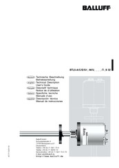 Balluff BTL5-C10 Serie Technische Beschreibung Und Betriebsanleitung