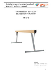 SPIETH Gymnastics Soft Touch Installations- Und Benutzerhandbuch