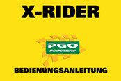 PGO X-RIDER XR 150 Bedienungsanleitung