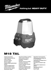 Milwaukee M18 TAL Originalbetriebsanleitung