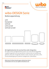 wibo unit curved Bedienungsanleitung